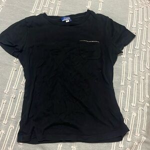 Vintage Burberry Black Tee (fits like S or M)